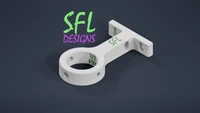 STL File - 1/2" EMT Pipe (Closed) to Coro Bracket Ultra Slimline