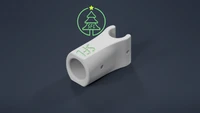STL File - 3/4" PEX to 3/4" PVC Perpendicular Pipe Mount