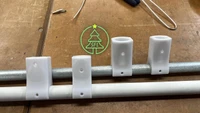 STL File - 3/4" PEX to 1/2" PVC Perpendicular Pipe Mount