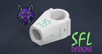 Coyote Tee Connector STL - 1/2" PVC to 3/4" PVC