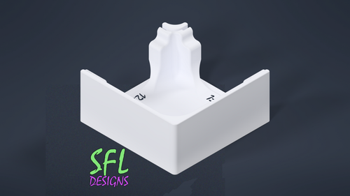 Puck Track Angled Corner Bracket