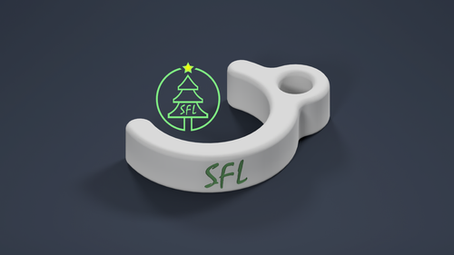 STL FILE - 3/4" PEX Mini Tree Base Tension Hook