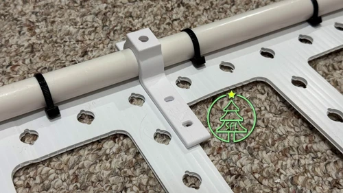 STL File - 1/2" EMT Flush Mount Icicle Pipe Clip