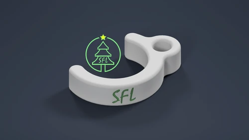STL FILE - 1/2" EMT Mini Tree Base Tension Hook