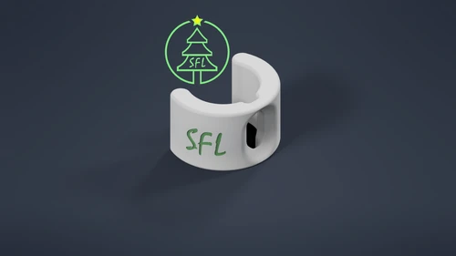STL File - 1/2" EMT Seed Pixel Pipe Clip