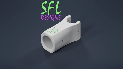 STL File - 3/4" PEX to 1/2" EMT Perpendicular Pipe Mount