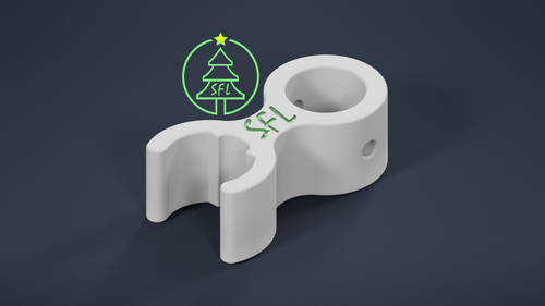 STL File - 1/2" EMT Pipe to HolidayCoro PixelPipe(tm)