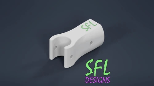 STL File - 1/2" PVC to 1/2" EMT Perpendicular Pipe Mount