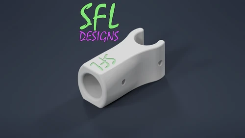 STL File - 1/2" EMT to 1/2" EMT Perpendicular Pipe Mount
