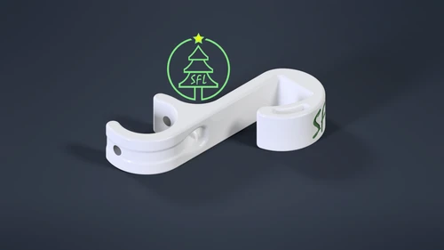 STL File - 3/4" EMT Standard Gutter Clip