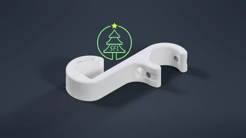 STL File - 1/2" EMT Standard Gutter Clip