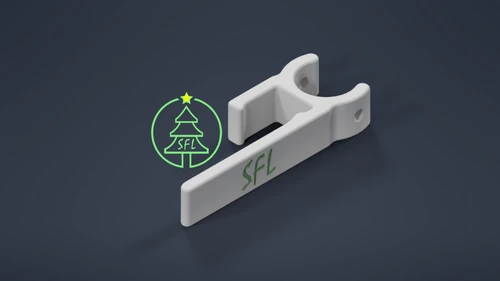 STL File - 3/4" EMT Slip Fit Gutter Clip