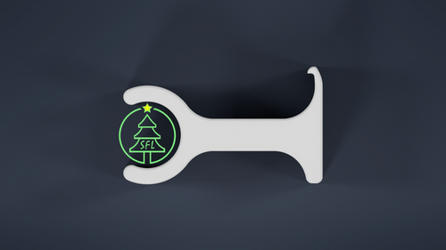 STL File - 3/4" EMT Pipe (Open) to Vinyl Siding Bracket