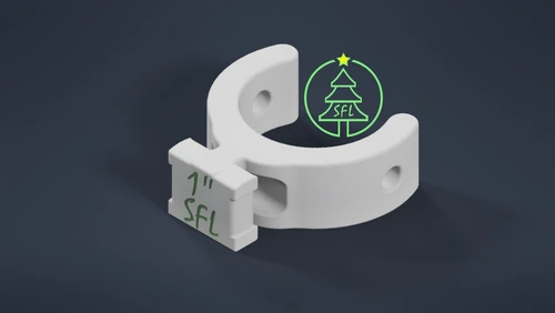 STL File - 25mm PVC Seed Pixel Pipe Matrix For 1" Seed Spacing