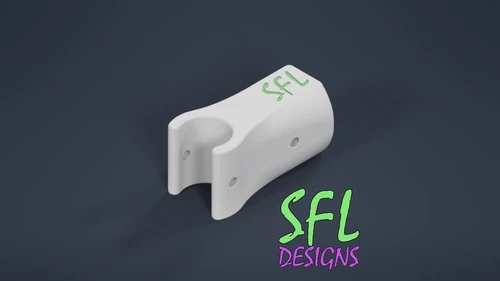 STL File - 3/4" PVC to 3/4" PVC Perpendicular Pipe Mount