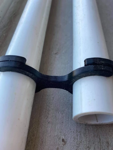 STL File - 1/2" PVC to 3/4" PVC Pipe Matrix Clip