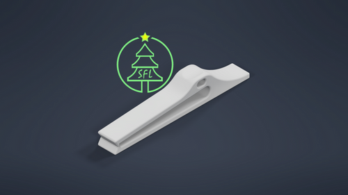 STL File - 3/4" PVC Perpendicular Shingle Clip