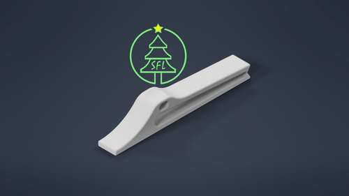 STL File - 3/4" PVC Perpendicular Shingle Clip