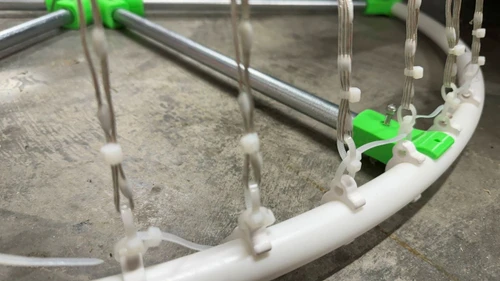 STL FILE - 1/2" PVC Mini Tree Base Tension Hook