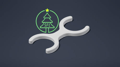 STL File - 1/2" PVC to 1/2" PVC Pipe Matrix Clip