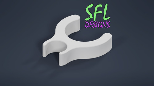 STL File - 1/2" PVC Parallel Pixel Pipe Clip