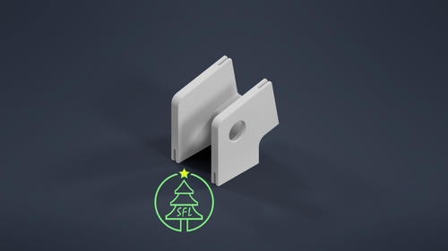 STL File - Permatrack Inside Corner Bracket 11:12 - Bottom & Side Pixel  Mount