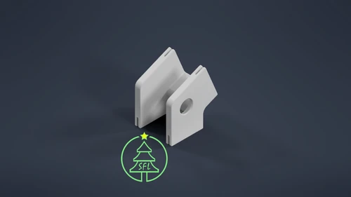 STL File - Permatrack Inside Corner Bracket 8:12 - Bottom & Side Pixel  Mount