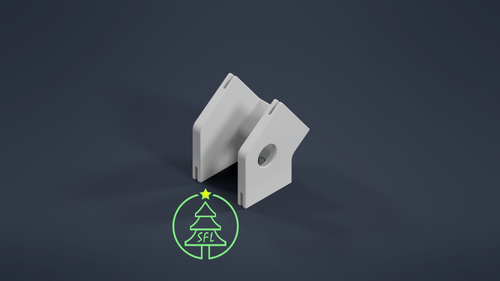 STL File - Permatrack Inside Corner Bracket 6:12 - Bottom & Side Pixel  Mount