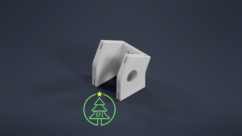 STL File - Permatrack Inside Corner Bracket 3:12 - Bottom & Side Pixel  Mount