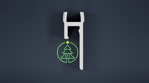 STL File - Pixa Bulb Slip Fit Gutter Clip - Top Mount