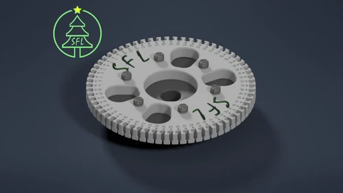 STL File - 8" Seed Pixel Topper - 3/4" PVC Mounting Base