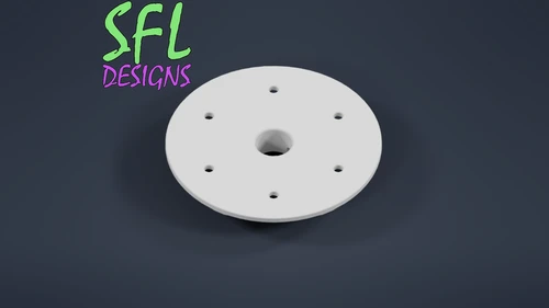 STL File - 8" Seed Pixel Topper - 3/4" PVC Mounting Base