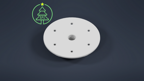 STL File - 8" Seed Pixel Topper - 1/2" PVC Mounting Base