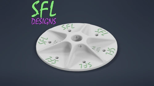 STL File - 8" Seed Pixel Topper - 1/2" PVC Mounting Base