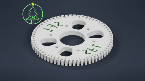 STL File - 8" Seed Pixel Topper - 64 String