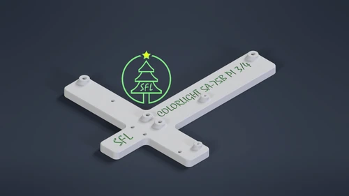 STL File - Indoor P5 Panel Quad Joiner with Colorlight 5A-75B & Raspberry Pi 3/4 Mount