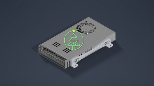 STL File - Single LRS-600 Power Supply Mounting Bracket
