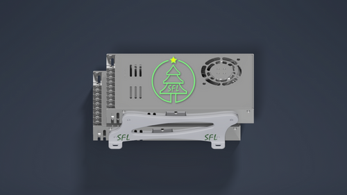 STL File - Dual LRS-600 Power Supply Mounting Bracket