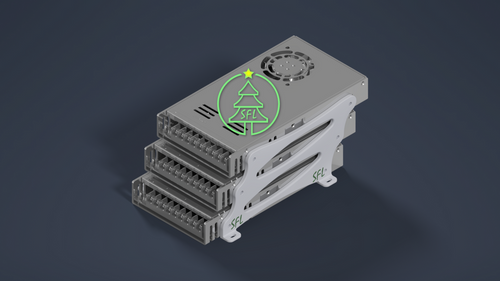 STL File - Triple LRS-600 Power Supply Mounting Bracket