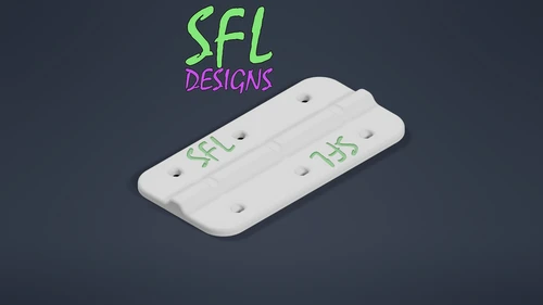 STL File - Triple Zip Tie Coro Backer Plate