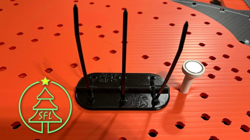 STL File - Dual Zip Tie Coro Backer Plate