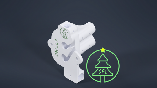 STL File - 1/2" PVC Dual SFL Ultimate Arch Base