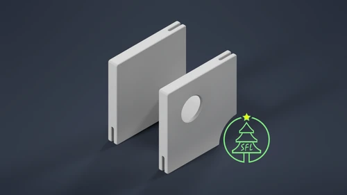 STL File - Permatrack Inside Corner Bracket 12:12 - Bottom & Side Pixel Mount