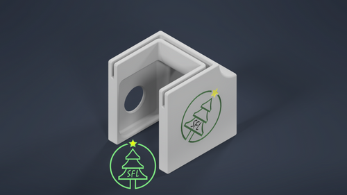 STL File - Permatrack Inside Corner Bracket 12:12 - Bottom & Side Pixel Mount