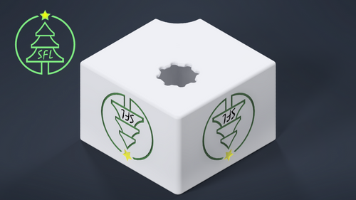 STL File - Permatrack Bottom Hole 12:12 Angled Corner Bracket