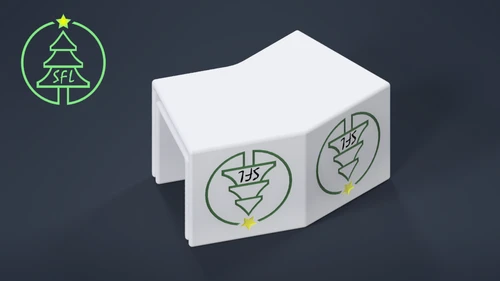 STL File - Permatrack Bottom Hole 3:12 Angled Corner Bracket