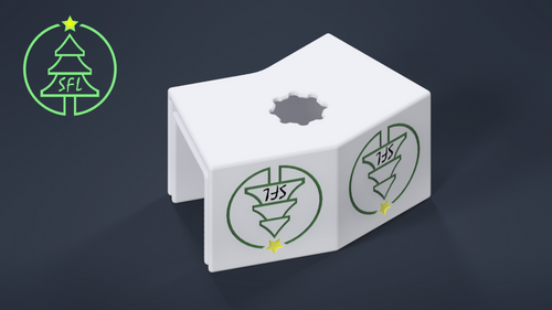 STL File - Permatrack Bottom Hole 3:12 Angled Corner Bracket