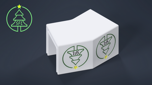 STL File - Permatrack Bottom Hole 3:12 Angled Corner Bracket