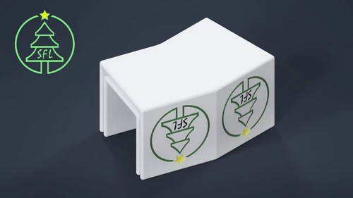 STL File - Permatrack Bottom Hole 2:12 Angled Corner Bracket