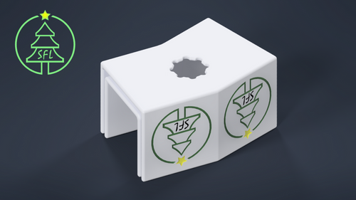 STL File - Permatrack Bottom Hole 2:12 Angled Corner Bracket